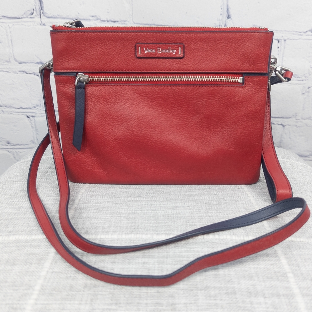 Vera Bradley Mallory Leather Custom Convertible Crossbody Clutch Bag